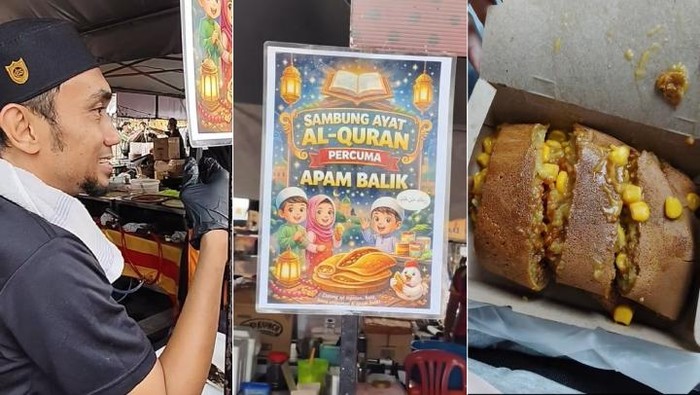 Bagikan Kue Gratis Pedagang di Malaysia Jadi Sorotan