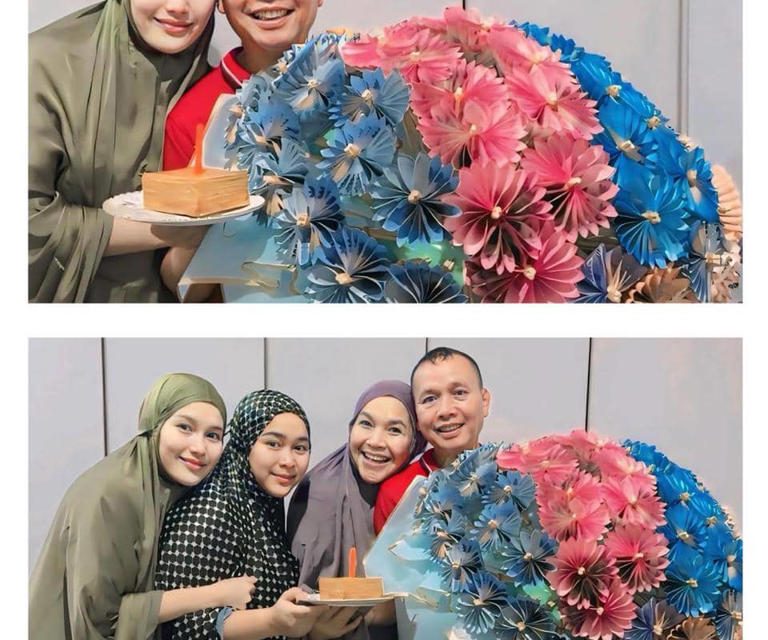 Senyum Bahagia Di Usia 64, Ayah Ayu Ting Ting Dapat Kejutan