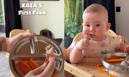 Bikin Gemas! Kaia Anak Steffi Zamora Tampil Lucu Saat Makan