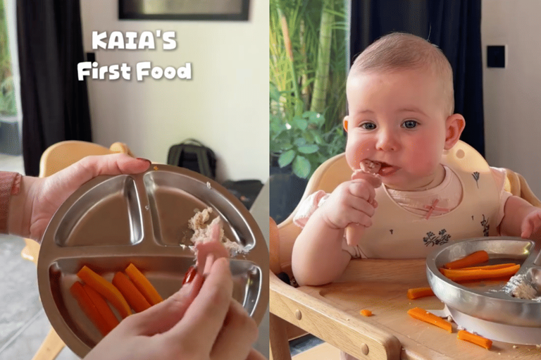Bikin Gemas! Kaia Anak Steffi Zamora Tampil Lucu Saat Makan