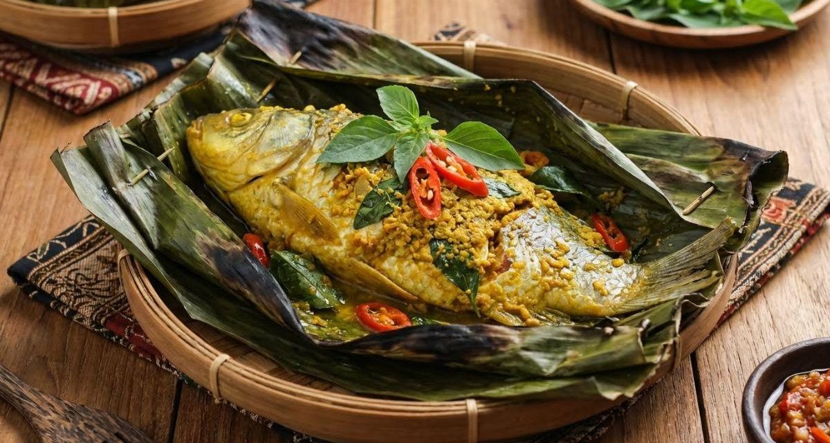 Makin Nikmat! Pepes Ikan Mas Bumbu Kuning, Kaya Rempah