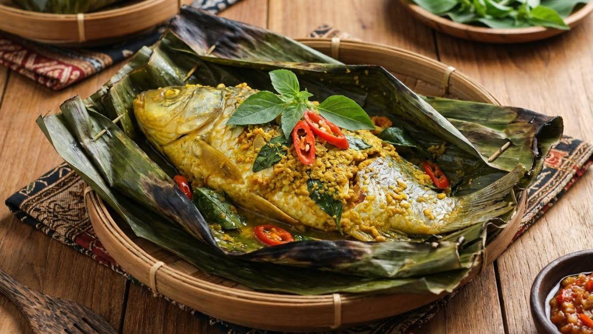 Makin Nikmat! Pepes Ikan Mas Bumbu Kuning, Kaya Rempah